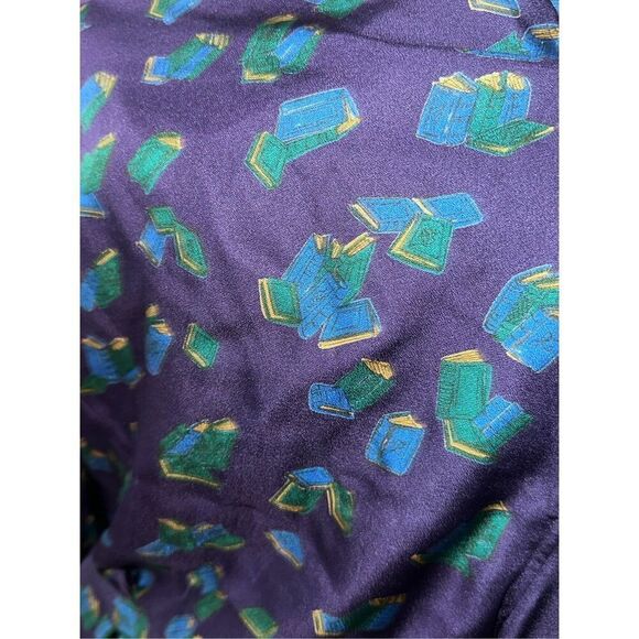 RARE VINTAGE Beautiful Bergdorf Goodman Luxurious Wrap blend book print Alpaca R - Picture 11 of 13